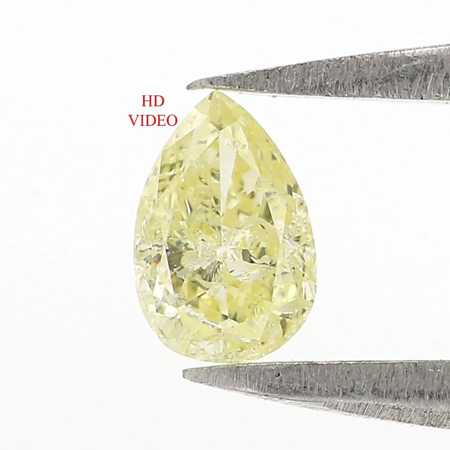 0.23 CT Natural Loose Pear Shape Diamond Yellow Color Pear Cut Diamond 4.90 MM Natural Loose Yellow Color Pear Brilliant Cut Diamond LQ6499