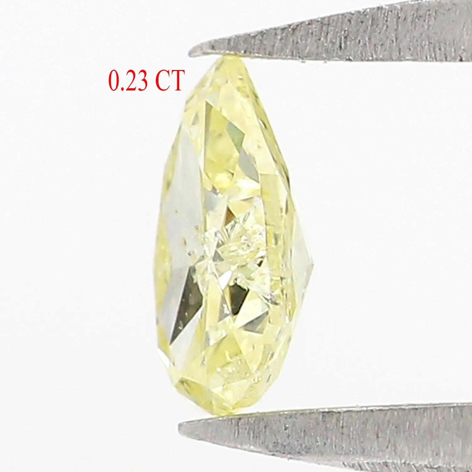 0.23 CT Natural Loose Pear Shape Diamond Yellow Color Pear Cut Diamond 4.90 MM Natural Loose Yellow Color Pear Brilliant Cut Diamond LQ6499