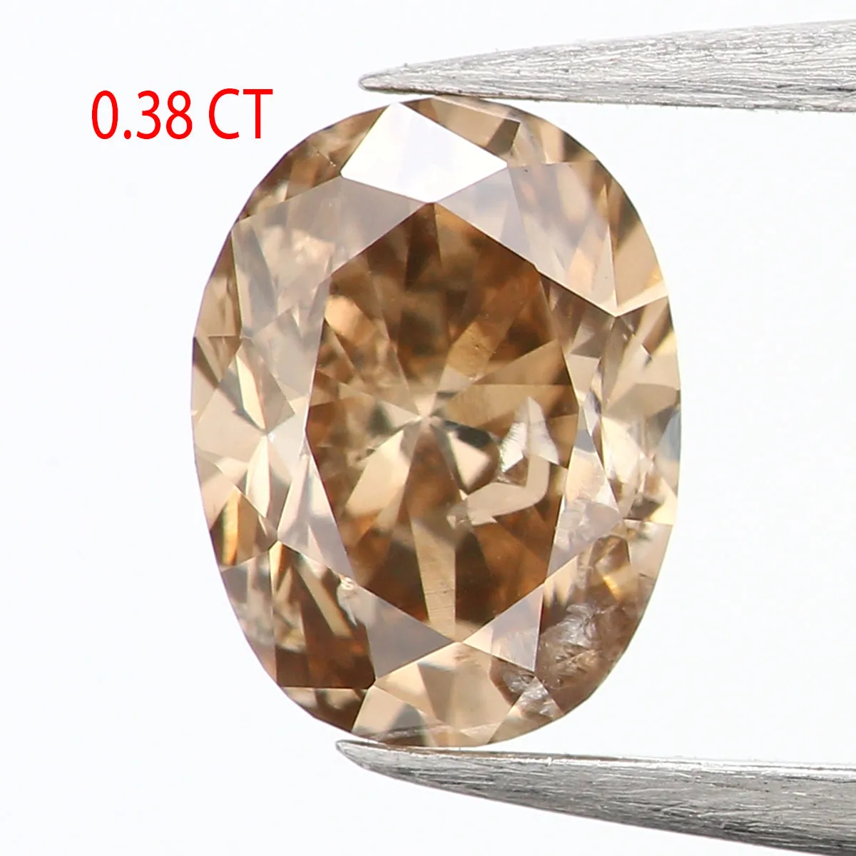 0.38 CT Natural Loose Oval Shape Diamond Brown Color Oval Cut Diamond 5.05 MM Natural Loose Brown Color Oval Brilliant Cut Diamond LQ836