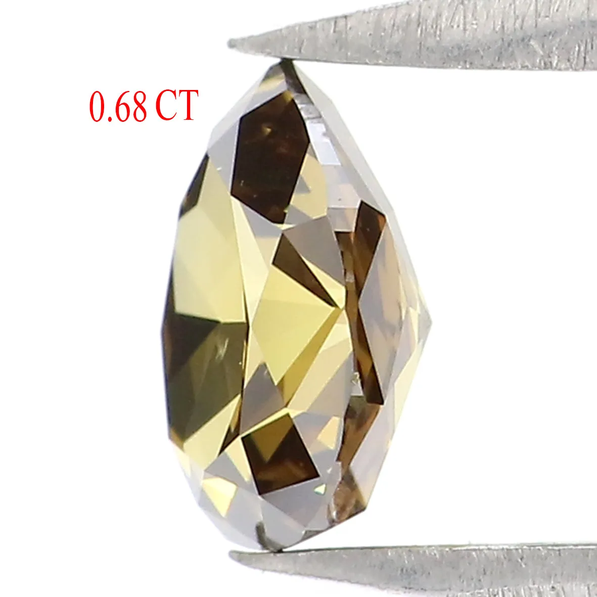 0.68 CT Natural Loose Pear Shape Diamond Yellow Green Color Pear Cut Diamond 6.15 MM Natural Loose Diamond Pear Brilliant Cut Diamond LQ5130