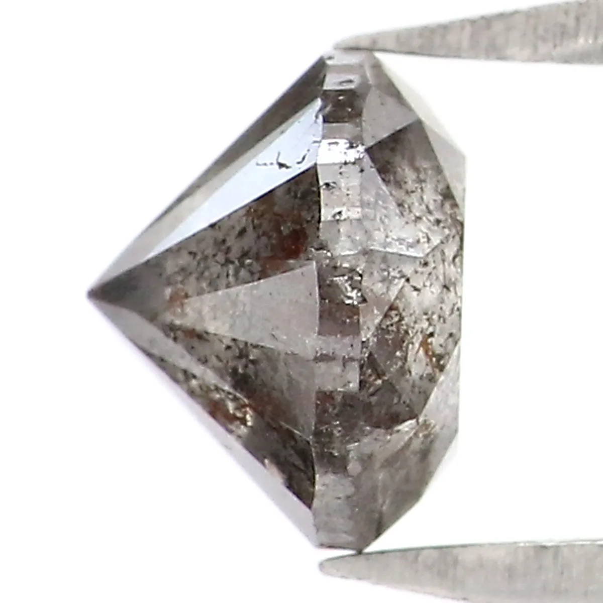0.81 CT Natural Loose Round Shape Diamond Salt And Pepper Round Cut Diamond 5.40 MM Natural Black Color Round Brilliant Cut Diamond LQ9412