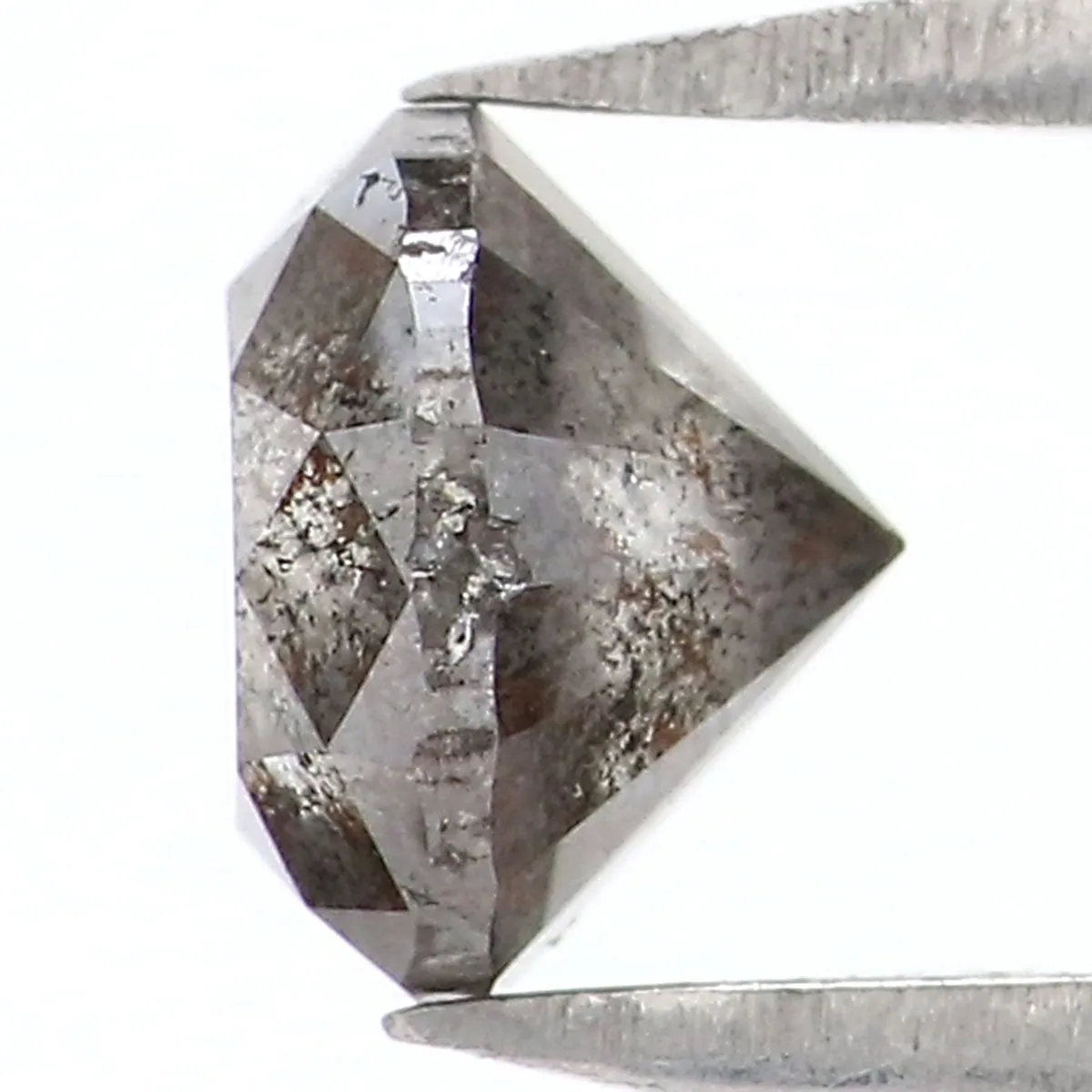 0.81 CT Natural Loose Round Shape Diamond Salt And Pepper Round Cut Diamond 5.40 MM Natural Black Color Round Brilliant Cut Diamond LQ9412