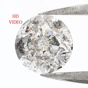 0.84 CT Natural Loose Round Shape Diamond Salt And Pepper Round Cut Diamond 5.80 MM Natural Loose Diamond Round Brilliant Cut Diamond LQ8171