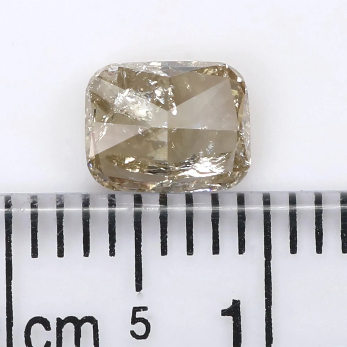 0.90 CT Natural Loose Cushion Shape Diamond Grey Color Cushion Cut Diamond 6.40 MM Natural Yellow Color Cushion Brilliant Cut Diamond LQ7407