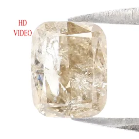 0.90 CT Natural Loose Cushion Shape Diamond Grey Color Cushion Cut Diamond 6.40 MM Natural Yellow Color Cushion Brilliant Cut Diamond LQ7407