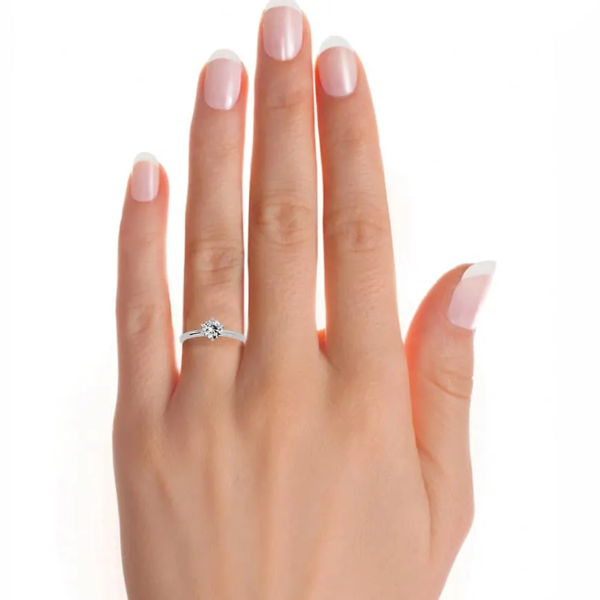 1.18ct 6 Prong Solitaire Engagement Ring