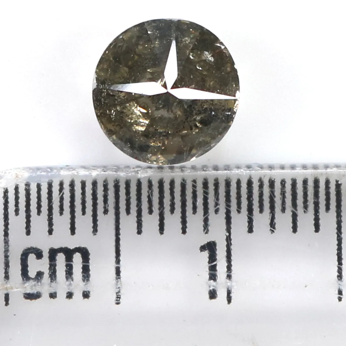 1.48 CT Natural Loose Round Shape Diamond Salt And Pepper Round Cut Diamond 6.70 MM Natural Loose Diamond Round Brilliant Cut Diamond LQ8699
