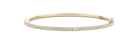 14K Yellow Gold Diamond Eternity Bangle (1.15ctw)