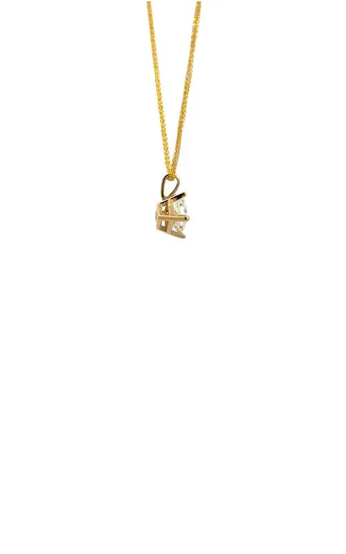 14K YELLOW GOLD DIAMOND NECKLACE G14670