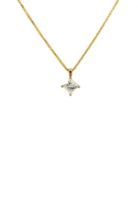 14K YELLOW GOLD DIAMOND NECKLACE G14670