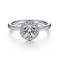 1.50 Carat Round Brilliant Cut Halo Diamond Engagement Ring