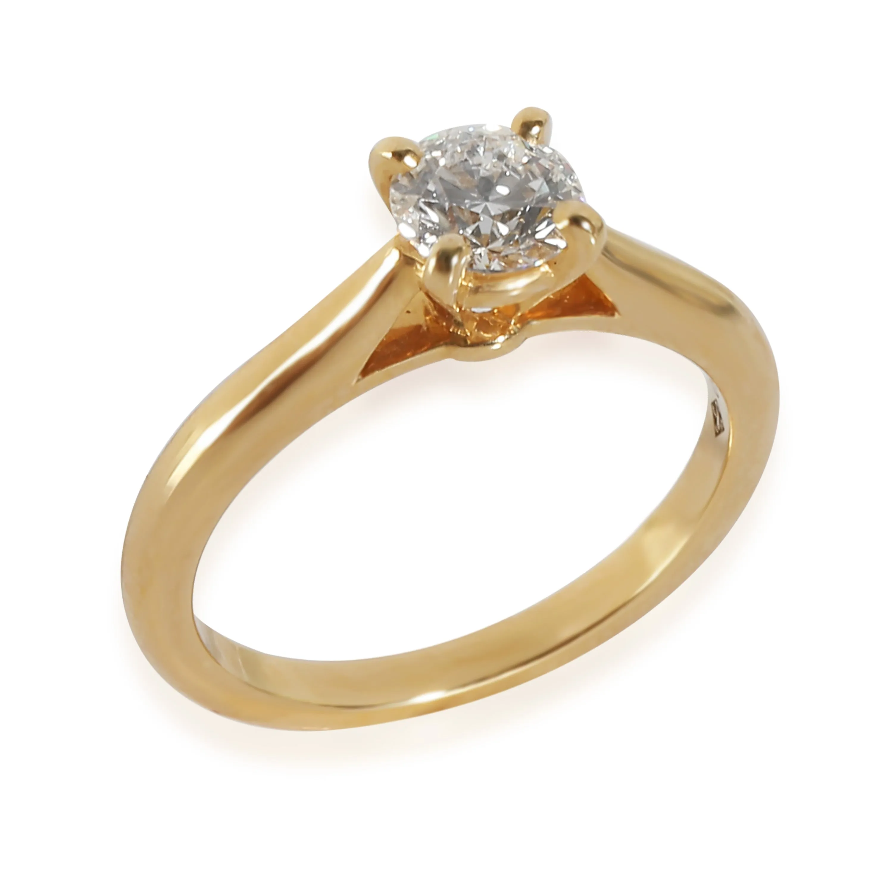 1895 Solitaire Diamond Engagement Ring in 18k Yellow Gold F VVS2 0.5 CTW