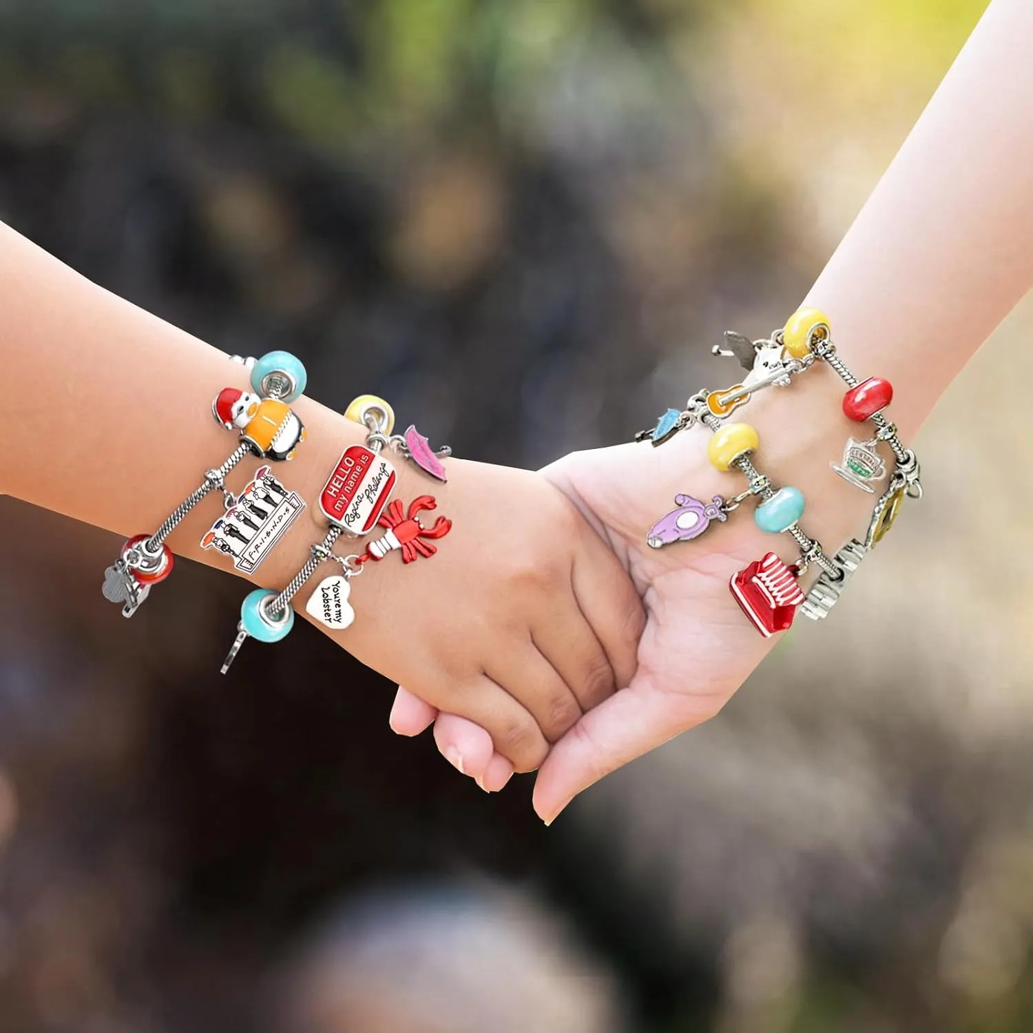 24 Days of FRIENDS Charm Bracelet Kit - Christmas Gift for Adult Men and Women