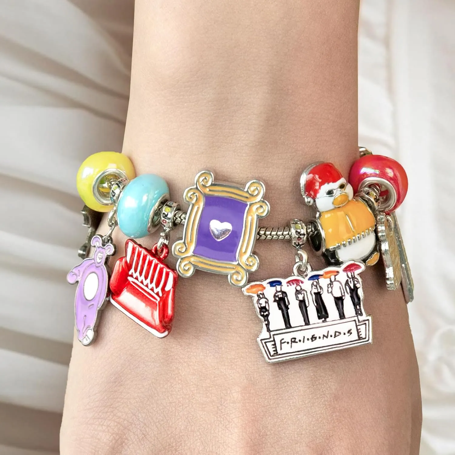 24 Days of FRIENDS Charm Bracelet Kit - Christmas Gift for Adult Men and Women