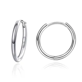 2mm Thickness Small Cartilage Huggy Hoop Earrings 925 Sterling Silver 8mm 10mm 12mm 14mm 16mm Cartlidge Helix Mini Hinged Huggie Hoops Sleepers Earrings 12.0 Millimetres