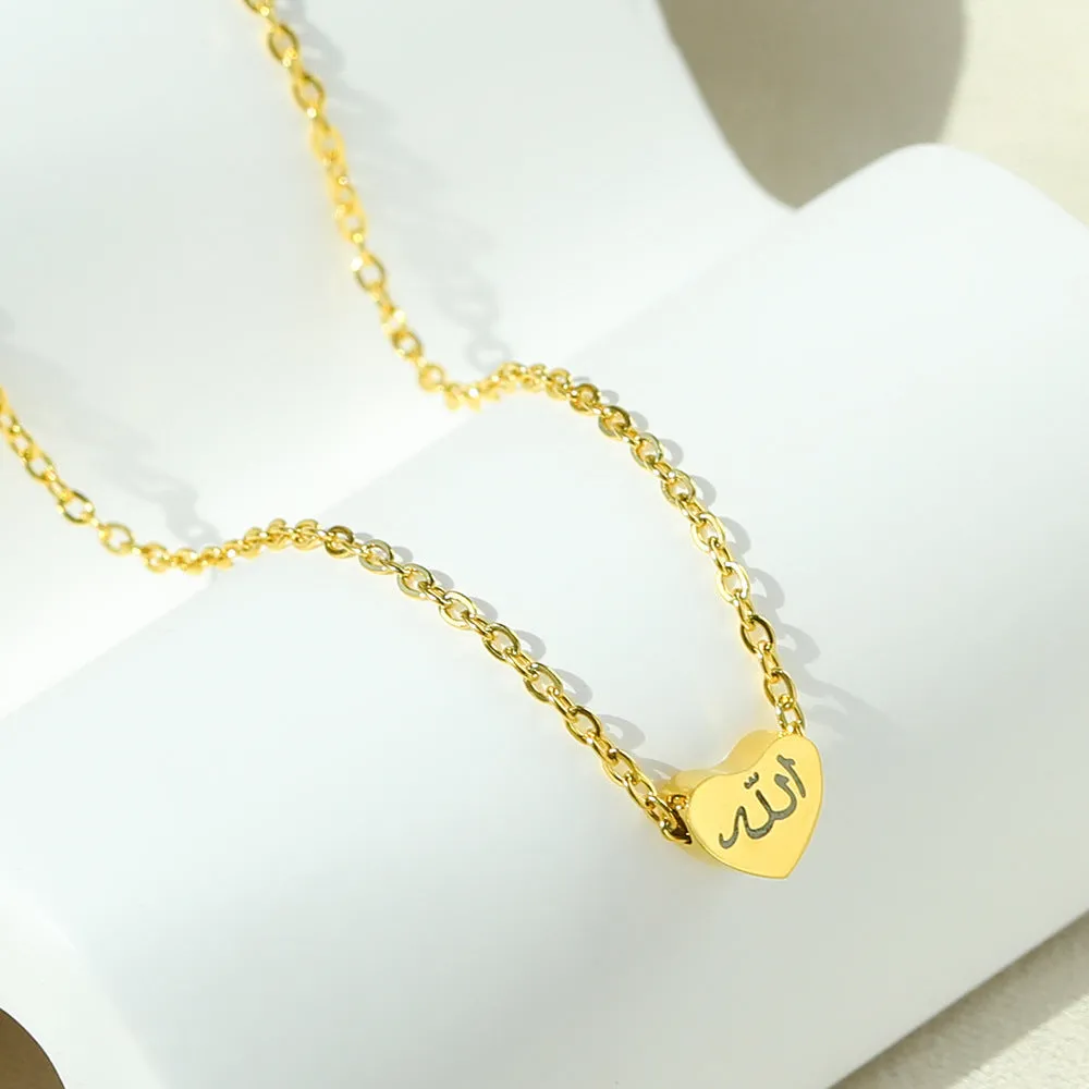 Arabic Symbol Pendant Hip Hop Necklace