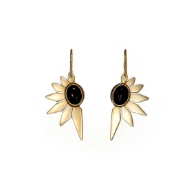 Astra Earrings with Onyx or Turquoise