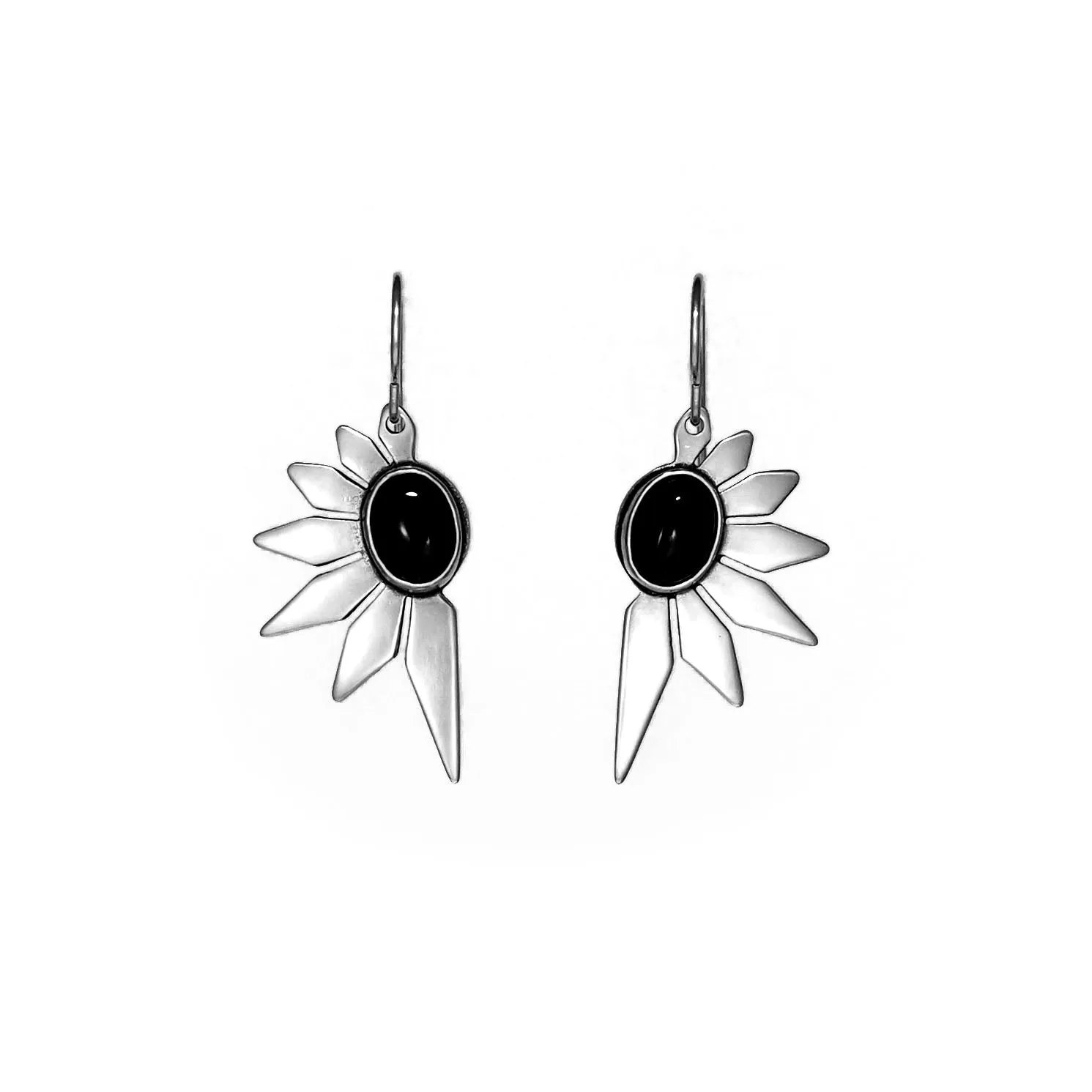 Astra Earrings with Onyx or Turquoise