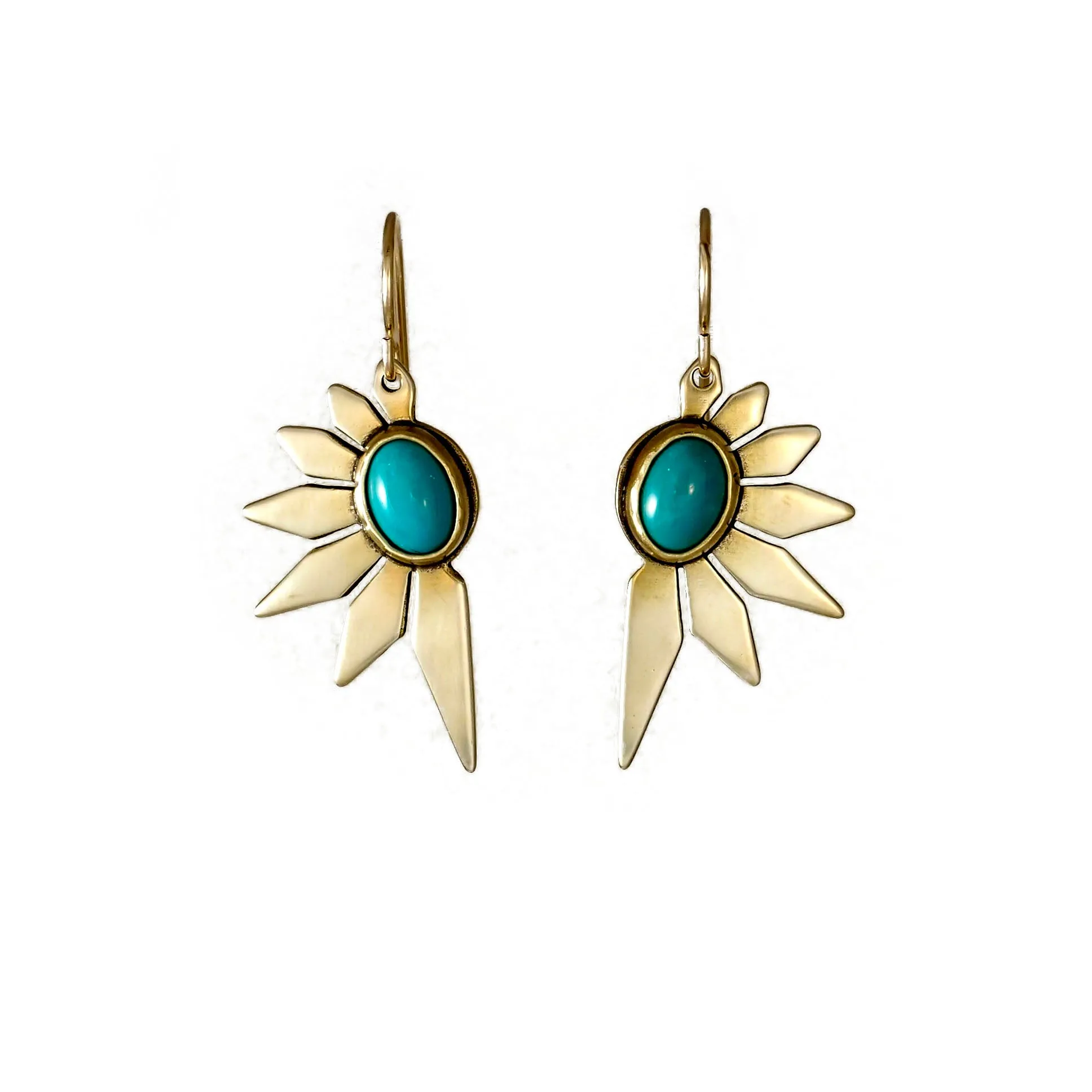 Astra Earrings with Onyx or Turquoise