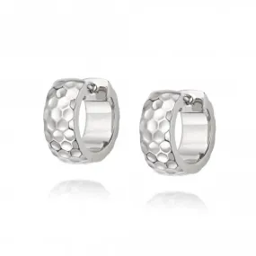 Aurora Huggie Hoop Sterling Silver Earrings HUG05_SLV