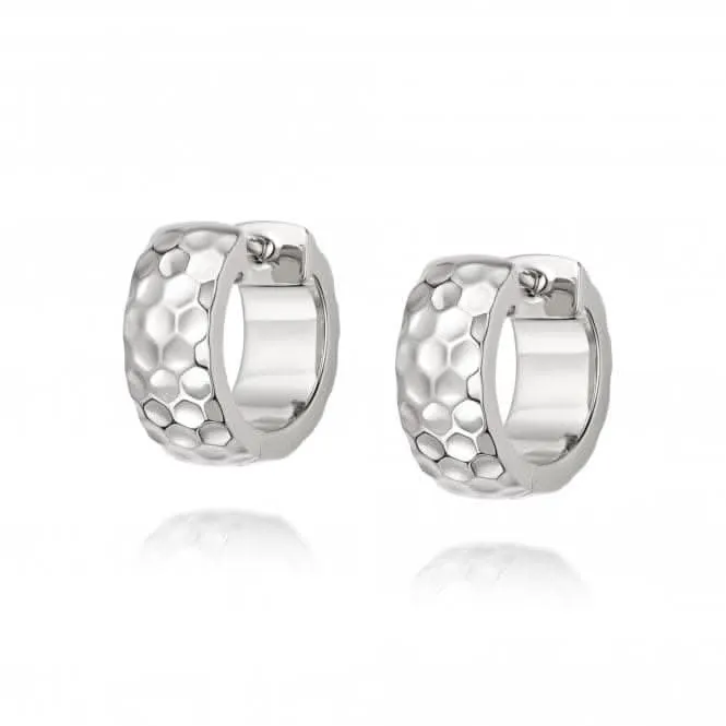 Aurora Huggie Hoop Sterling Silver Earrings HUG05_SLV