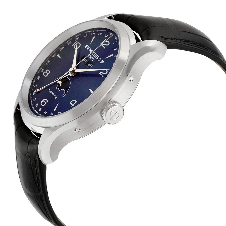 Baume and Mercier Clifton Blue Dial Moonphase Men's Watch 10057 A10057