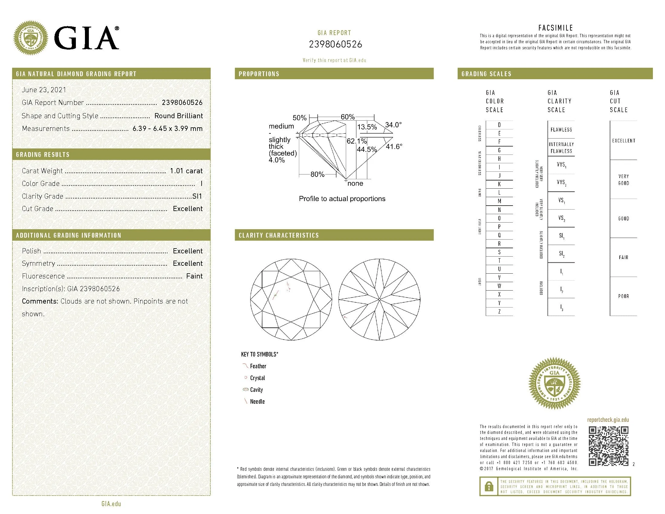 Beauvince GIA ISI1 Certified 2.01 Ct Round Diamond Studs