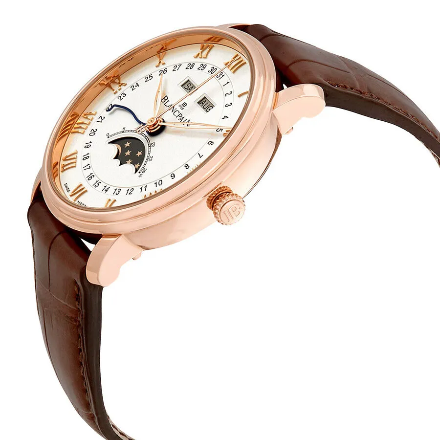 Blancpain Villeret Moonphase White Dial Men's Watch 6654-3642-55B