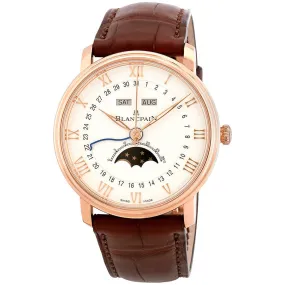 Blancpain Villeret Moonphase White Dial Men's Watch 6654-3642-55B