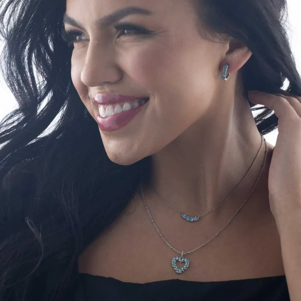 Blue Moon Crystal Earrings