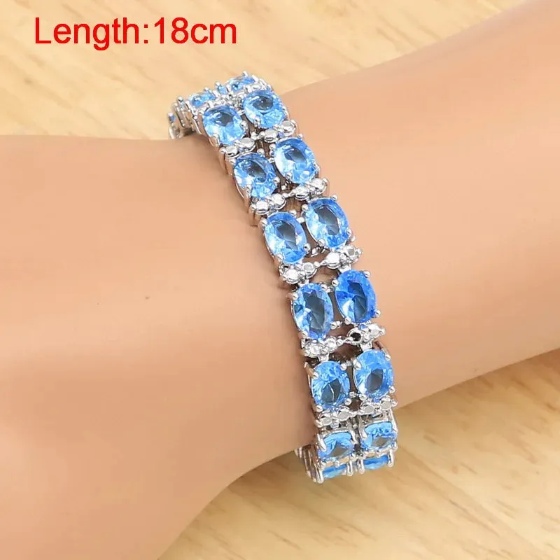 Blue Semi-precious Dubai Bracelet for Women