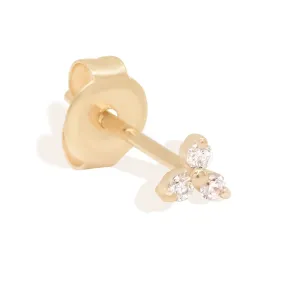 By Charlotte 14k Gold Twilight Diamond Single Stud Earring