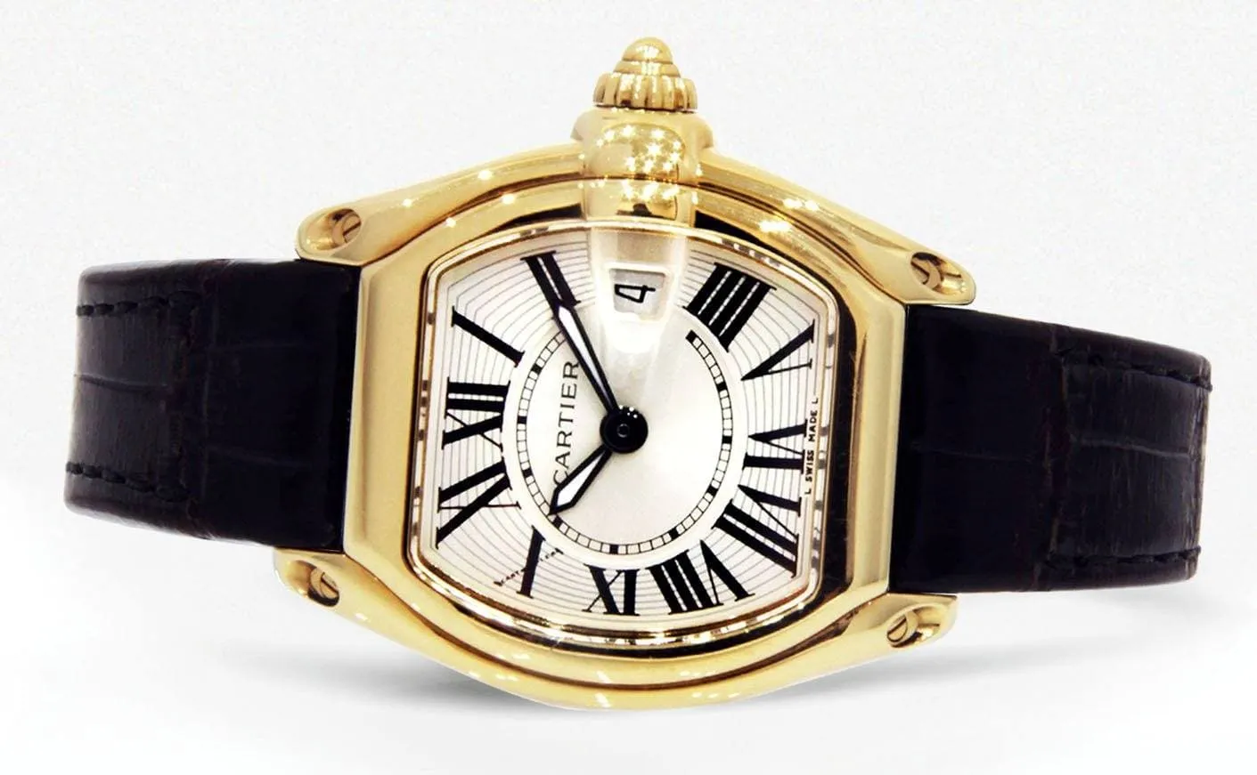 Cartier Roadster Watch For Women | 18K Yellow Gold