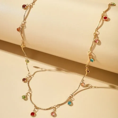 Chain Necklace Jewelry Women | Necklace Stars Colors Chain | Choker