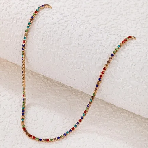 Chain Necklace Jewelry Women | Necklace Stars Colors Chain | Choker