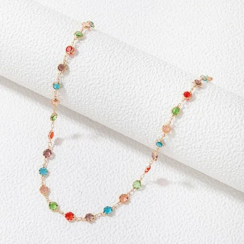 Chain Necklace Jewelry Women | Necklace Stars Colors Chain | Choker