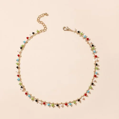 Chain Necklace Jewelry Women | Necklace Stars Colors Chain | Choker