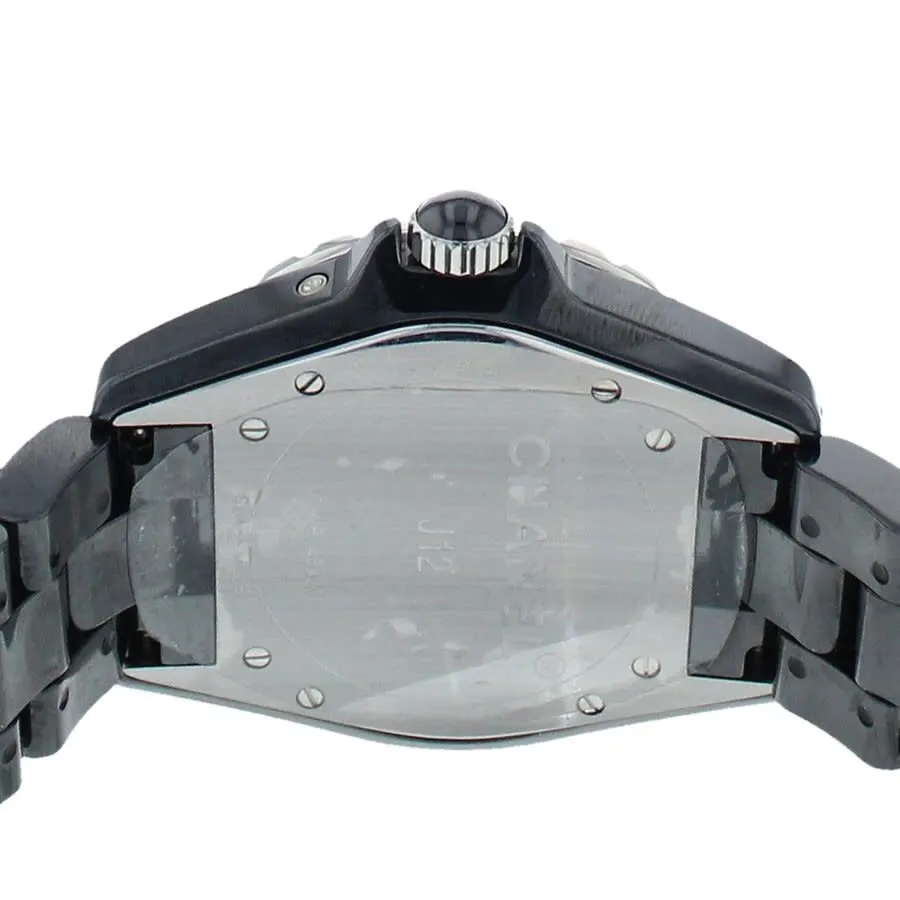 Chanel J12 Black Dial Diamond Black Ceramic Automatic Ladies Watch H3407
