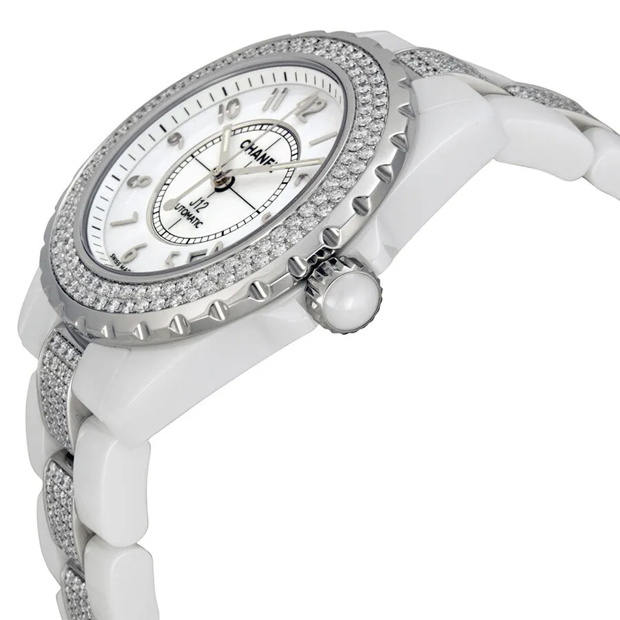 Chanel J12 Diamonds and Ceramic Automatic Unisex Watch H1422