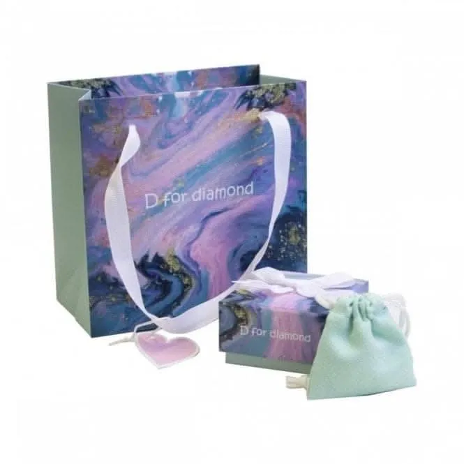Children's March Aqua Quartz Star And Diamond Pendant P5372A