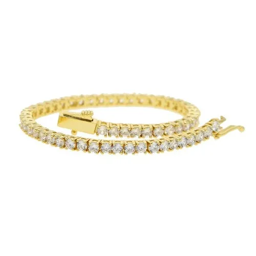 Cubic Zirconia CZ HIP Hop Bling Women Girl Jewelry 3MM CZ Thin