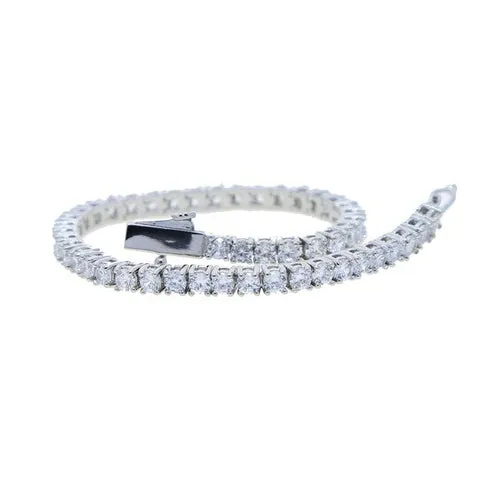 Cubic Zirconia CZ HIP Hop Bling Women Girl Jewelry 3MM CZ Thin