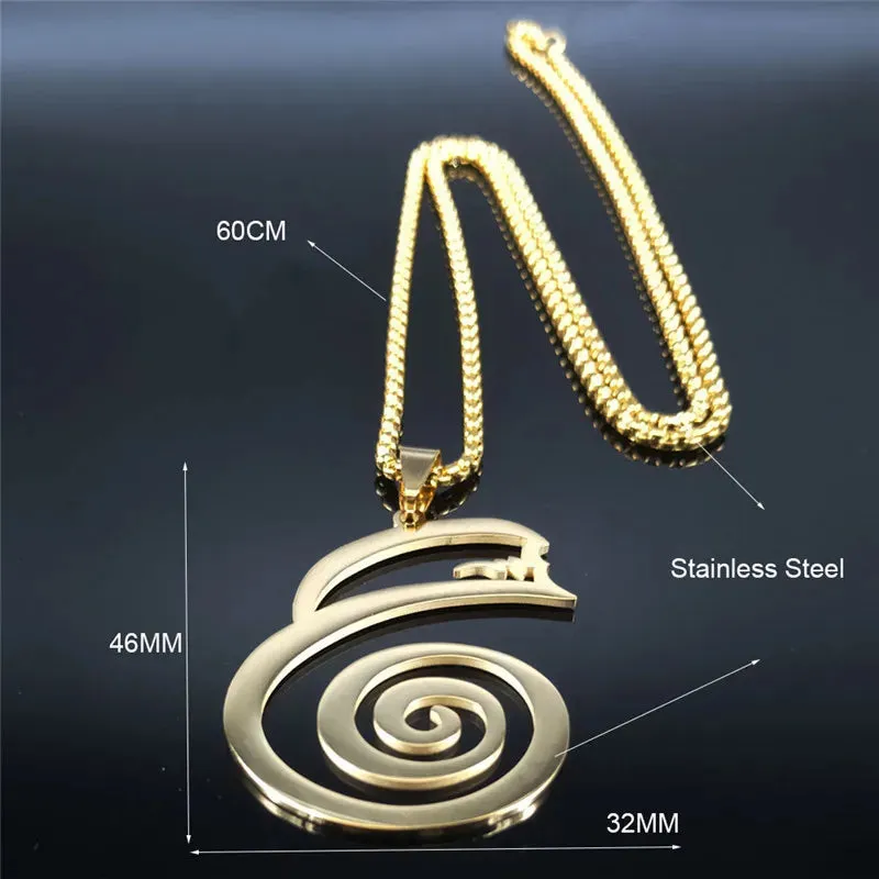 Dai Ko Myo Stainless Steel Pendant Necklace Women/Men Gold Color