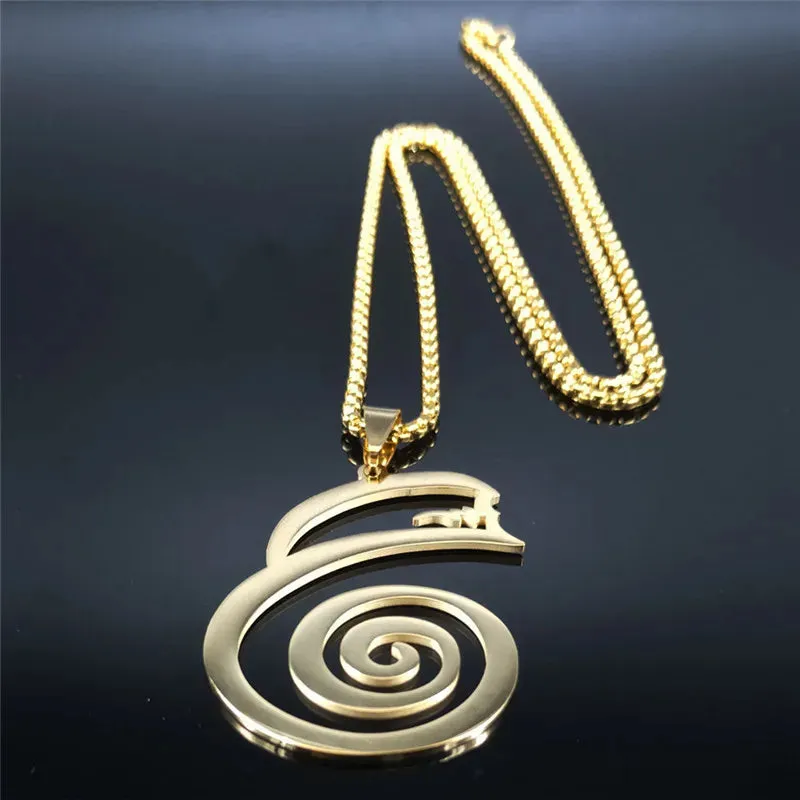 Dai Ko Myo Stainless Steel Pendant Necklace Women/Men Gold Color