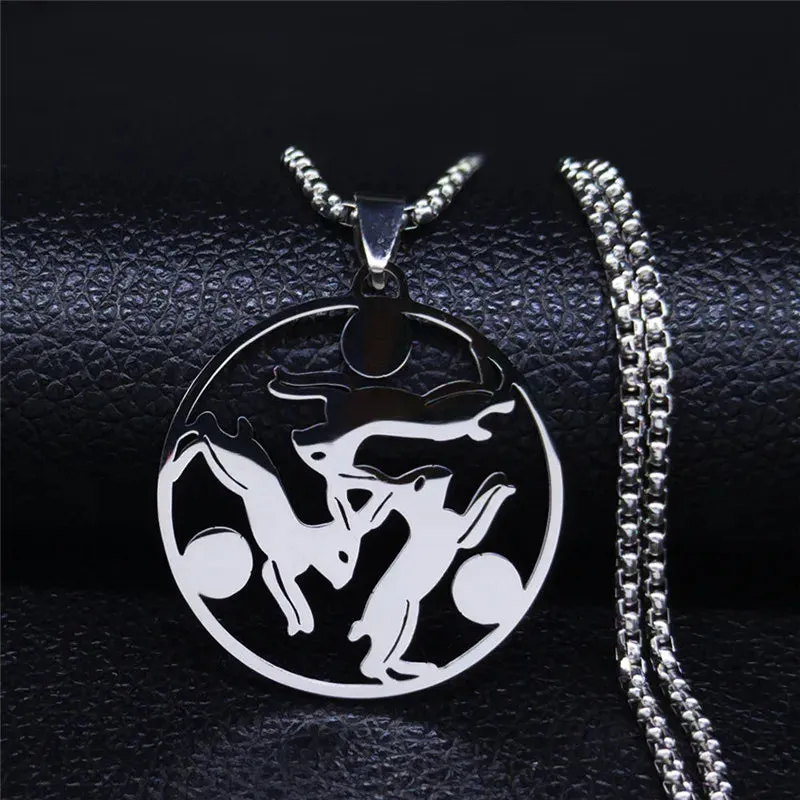 Dai Ko Myo Stainless Steel Pendant Necklace Women/Men Gold Color