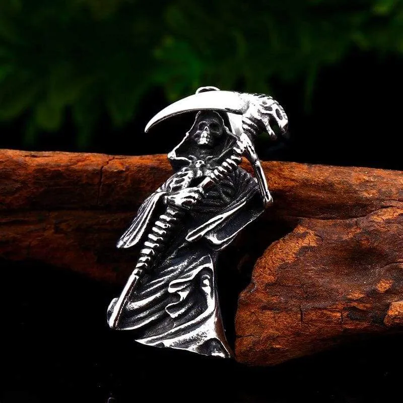 devil skull necklace pendant Stainless Steel Quality for Men good detail titanium Steel Jewelry drop