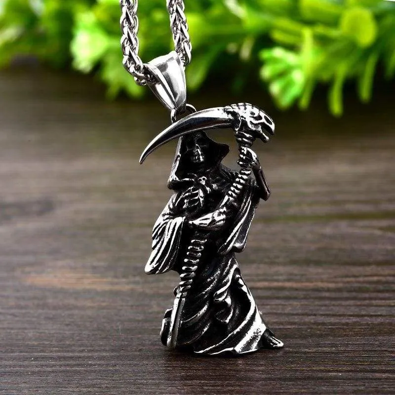 devil skull necklace pendant Stainless Steel Quality for Men good detail titanium Steel Jewelry drop