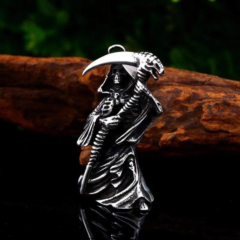 devil skull necklace pendant Stainless Steel Quality for Men good detail titanium Steel Jewelry drop