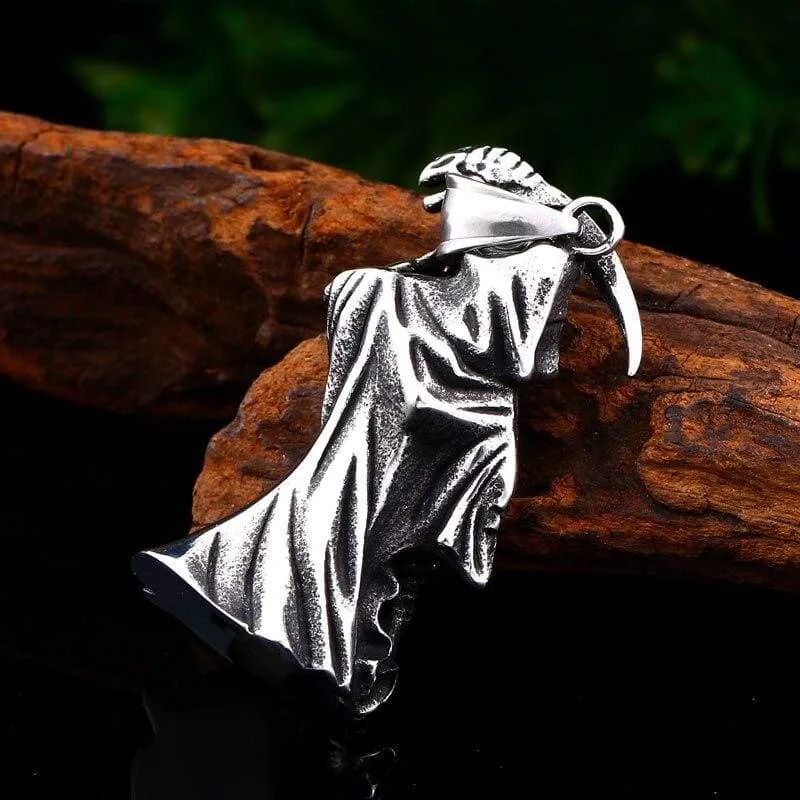 devil skull necklace pendant Stainless Steel Quality for Men good detail titanium Steel Jewelry drop