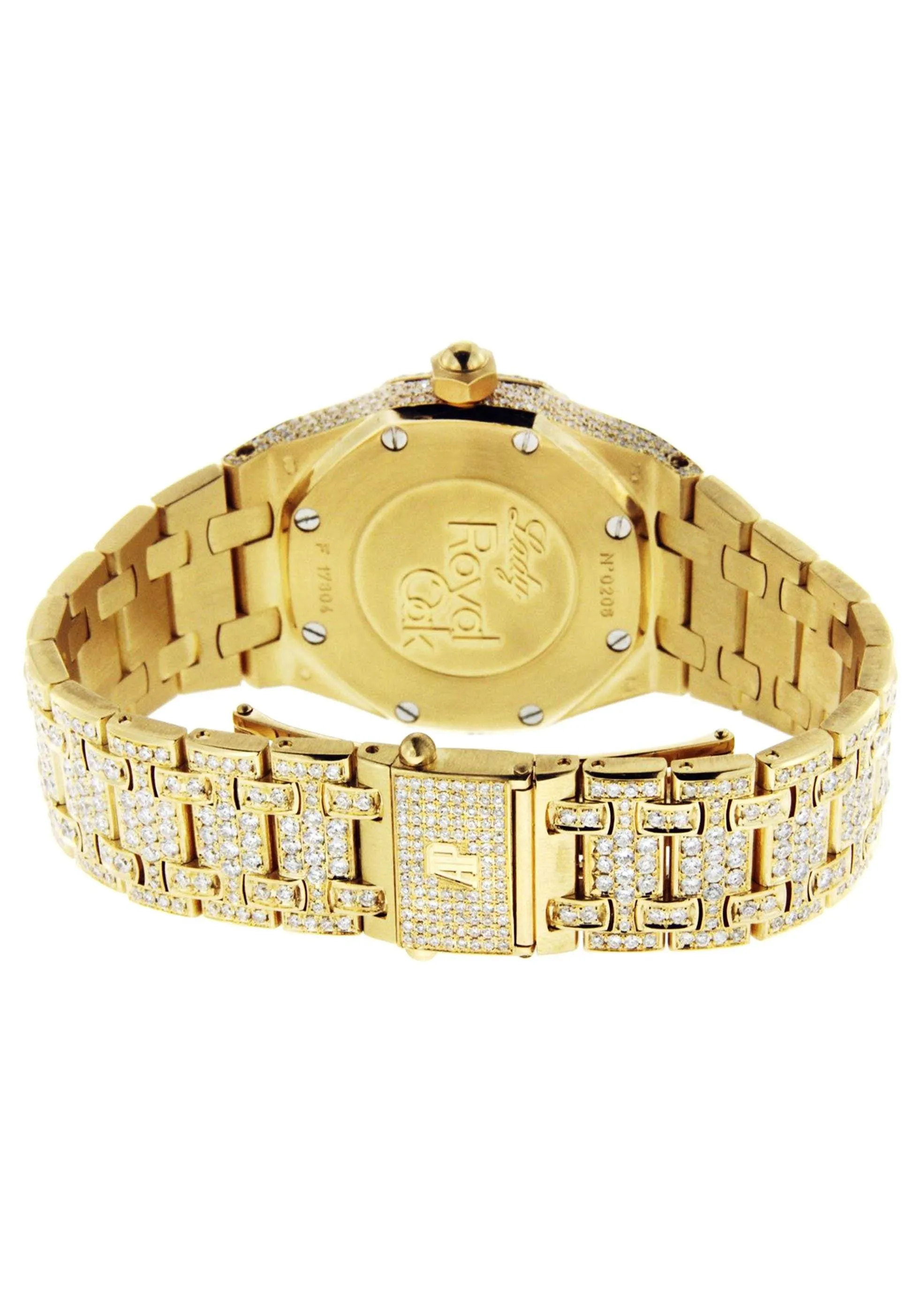 Diamond Audemars Piguet Royal Oak Watch For Women | 18K Yellow Gold